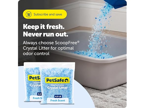 PetSafe ScoopFree Premium Crystal Litter, Fr