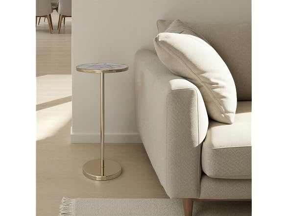Creative Co-Op Martini Table Agate Gold