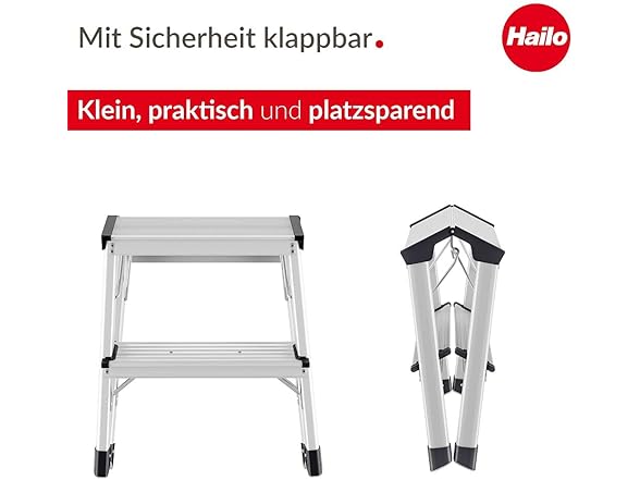 Hailo 4442-701 D60 Standardline 2-Step Ladder