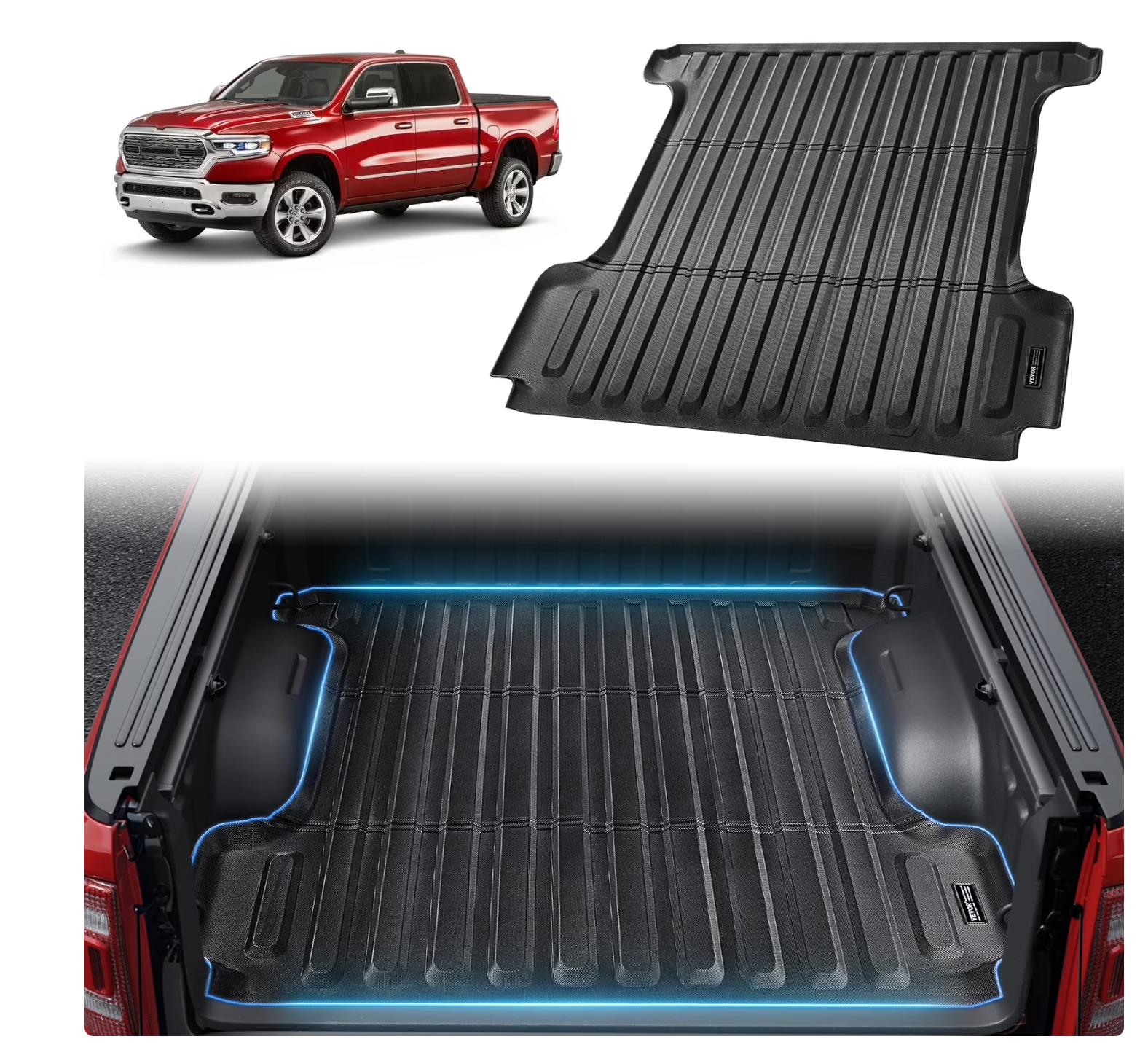 Truck Bed Mat, Compatible with 2019-2024 Dodge - Gallery 2