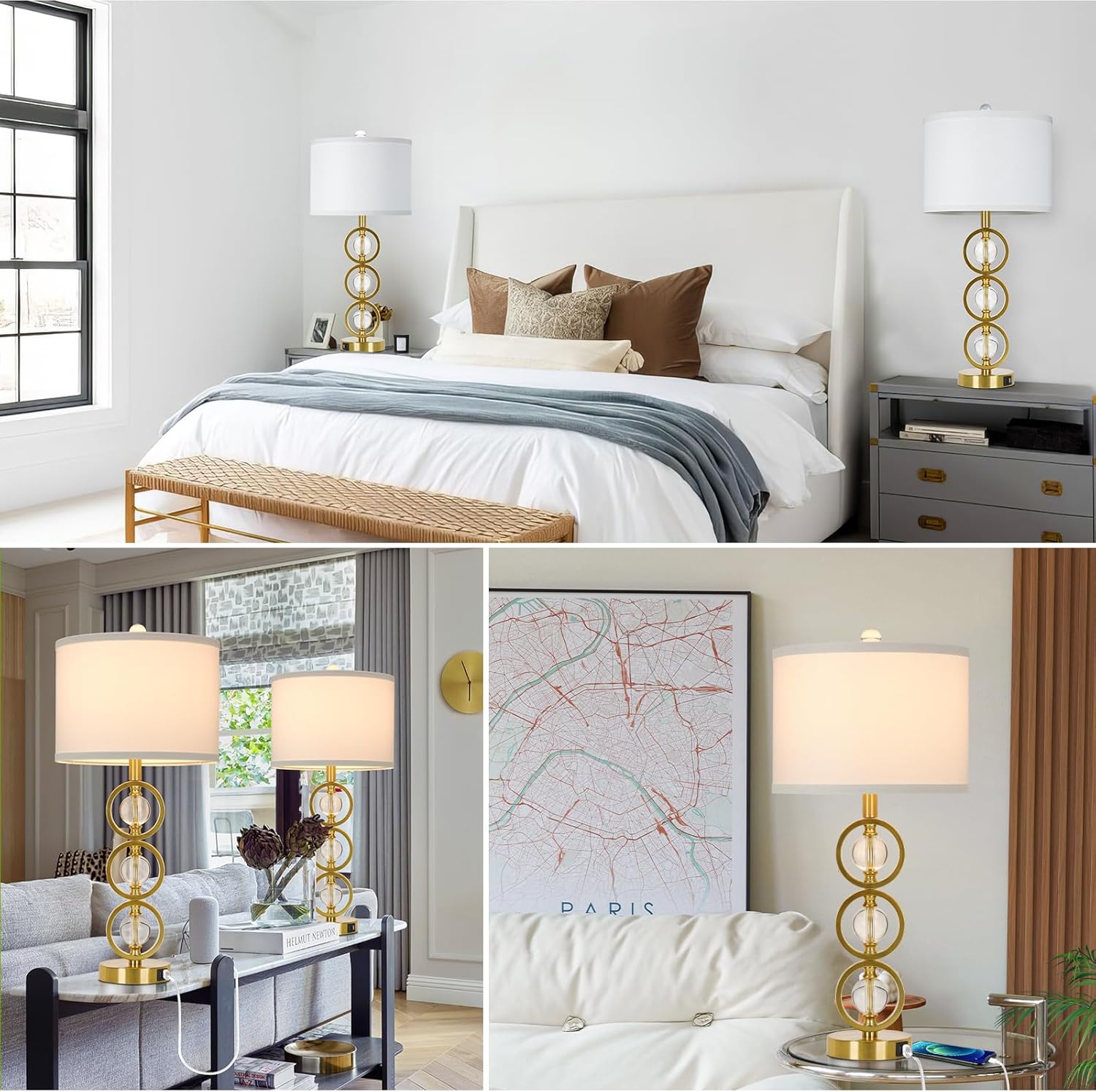 VerRon Set of 2 Modern Table Lamps - Gallery 10