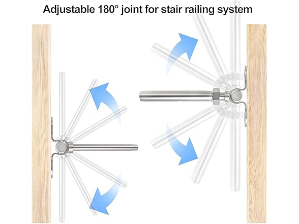 Cable Railing Kit 1/8" Swage Toggle Turnbuckle Hardware