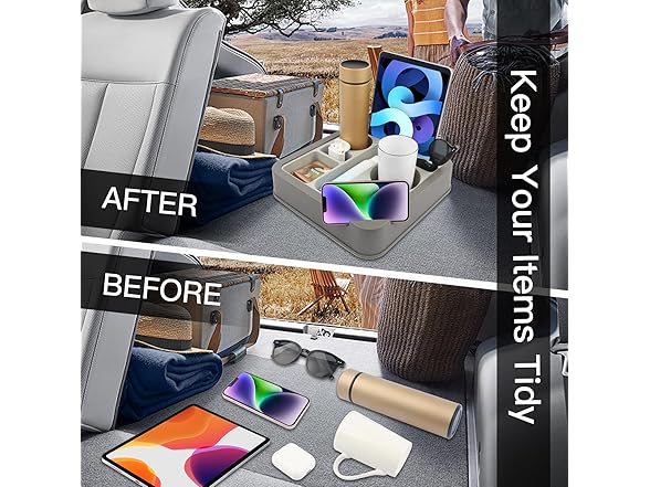 Cup Holder & Organizer Tray–Waterproof