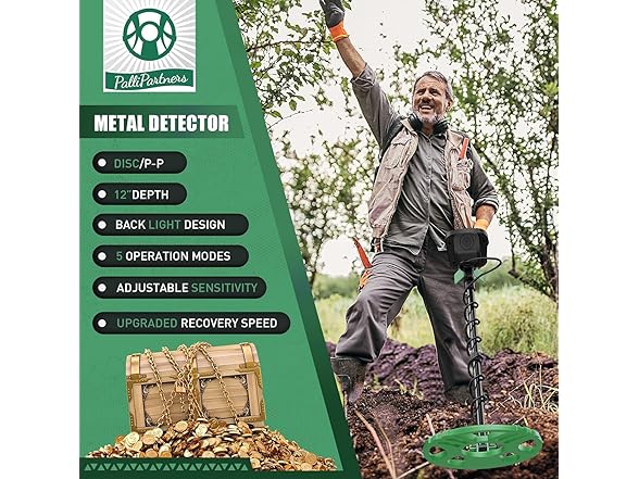 PalliPartners B08TBT8RV6 Metal Detector (Open Box)