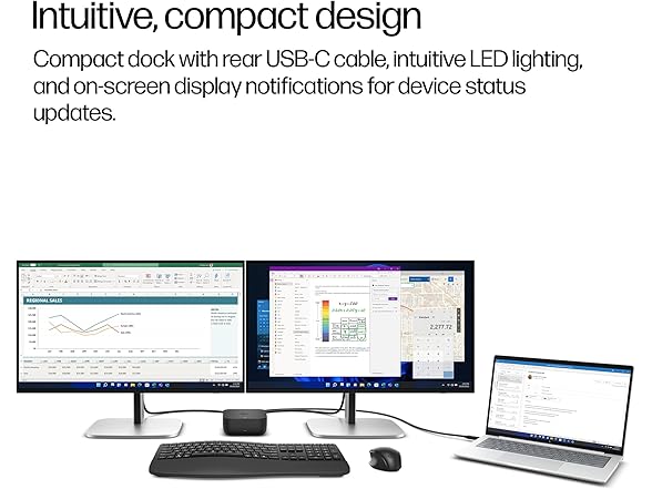 HP USB-C 100W G6 Compact Dock