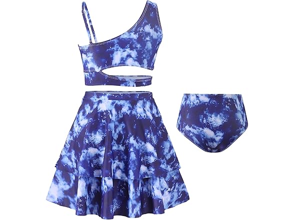 YWFSHOP Girls 3 Piece Bathing Suit One