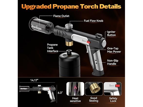 Zonixzz Propane Torch Black