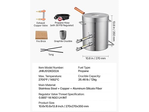 VEVOR Propane Melting Furnace Kit