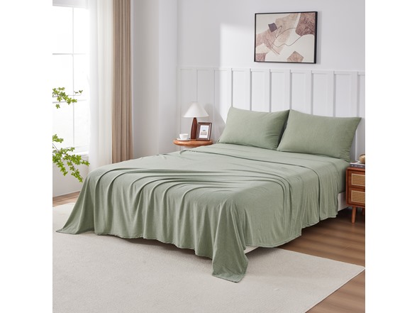 Kathy Ireland Jersey Knit Cotton Sheet Set