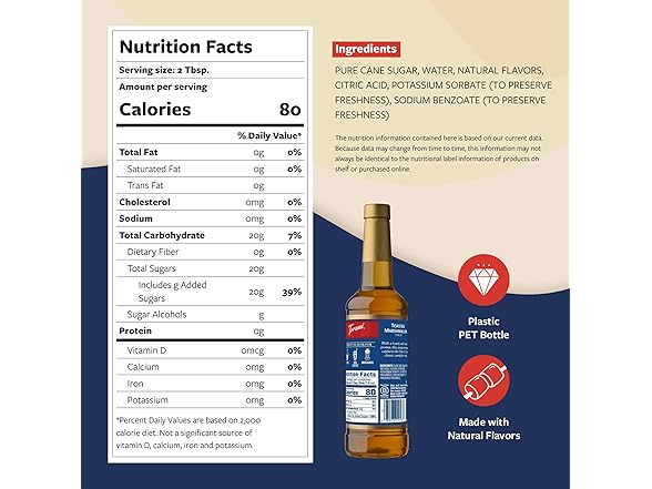 Torani Coffee Syrup, Toasted Marshmallow Syrup