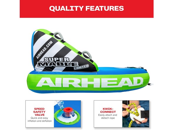 AIRHEAD Super Mable Towable Tube, 1-3 Rider
