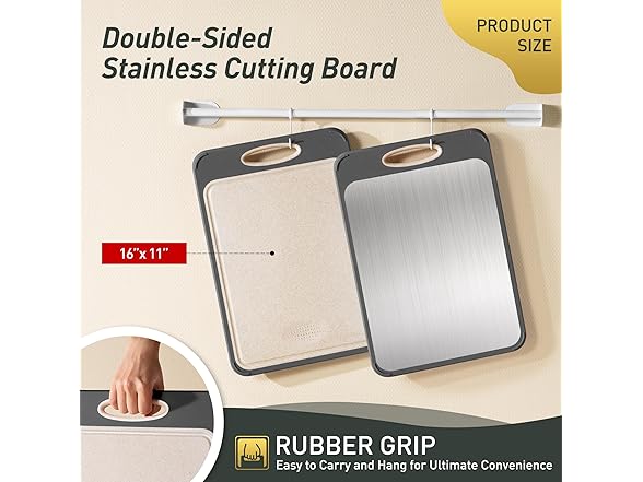Socisen stainless steel cutting board
