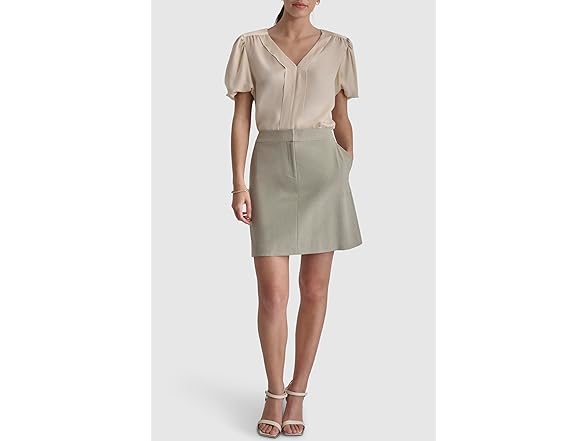 DKNY Women's Fatigue A-Line Skirt (14)