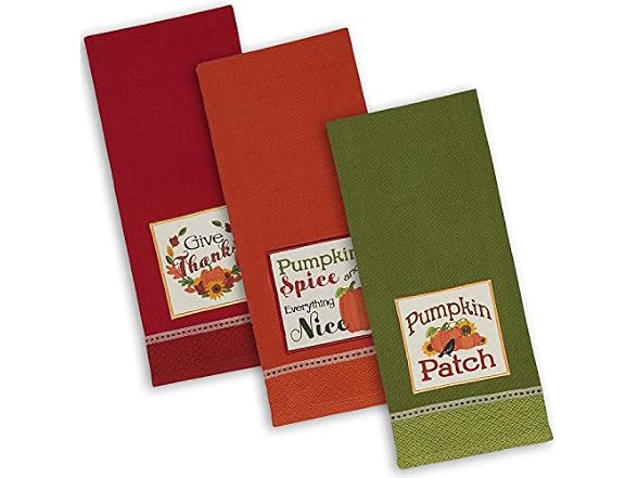 DII Thanksgiving Fall Kitchen Towels