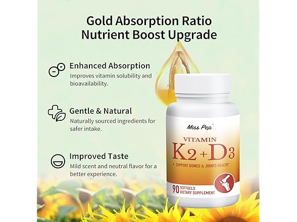 Vitamin D3 K2,5000 Iu D3 and 100 Mcg K2