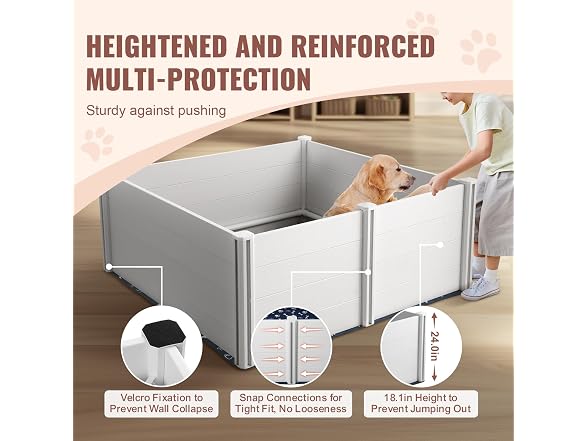 Dog Whelping Box 59.8 x 59.8 x 24.0in