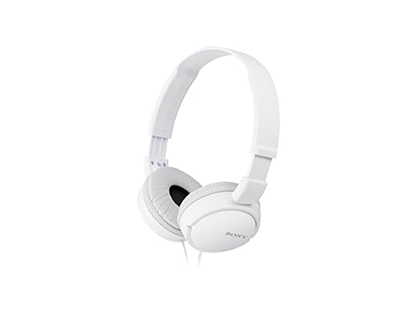 Sony ZX Series Wired Headphones, White