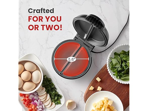 Elite Gourmet Non-Stick Omelet, Frittata Maker