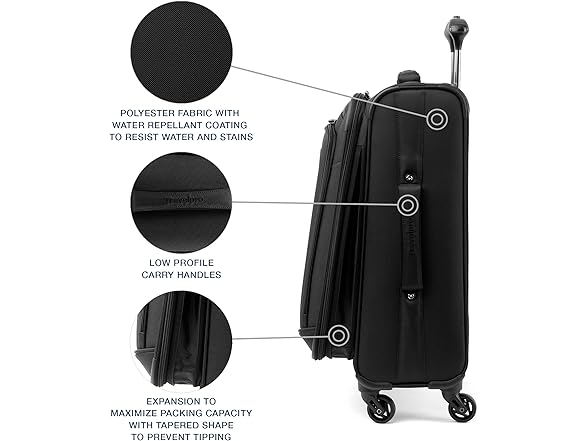 Travelpro Runway 2-piece Black Luggage Set