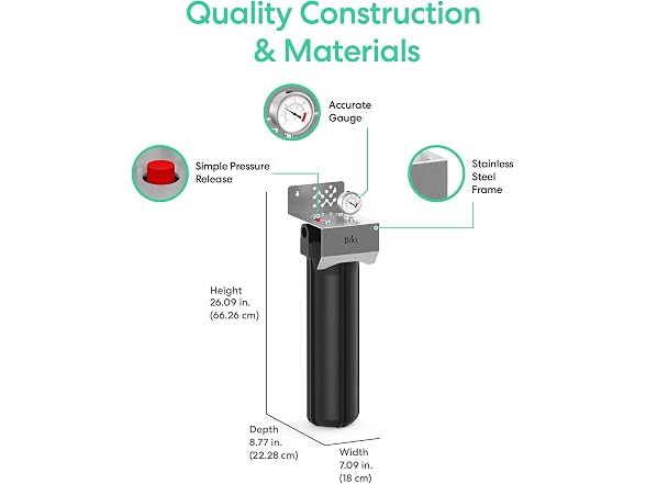 Brio Whole House Water Filter System for Heavy Metal Reduction