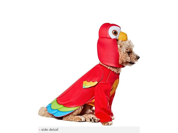 Rubies Parrot Pet Costume for Dogs or Cats, L