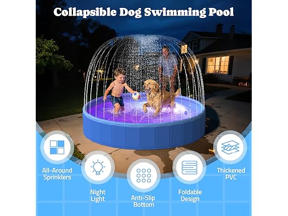 Pawtners Foldable Dog Pool