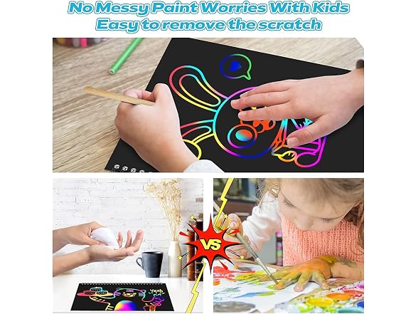 Smasiagon Scratch Paper Art Set