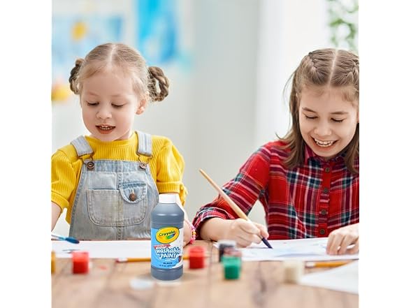 Crayola Washable Paint, Black, 16 oz.