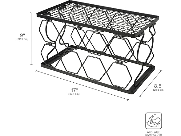 Mikasa 8-Bottle Wine Rack Black