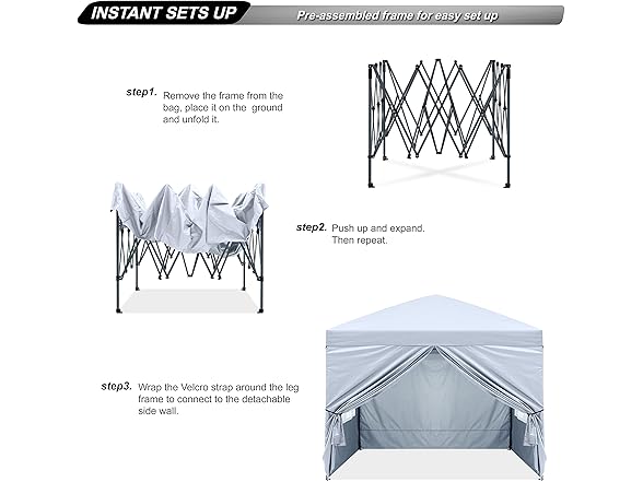 ABCCANOPY 10X10 Pop Up Canopy Tent