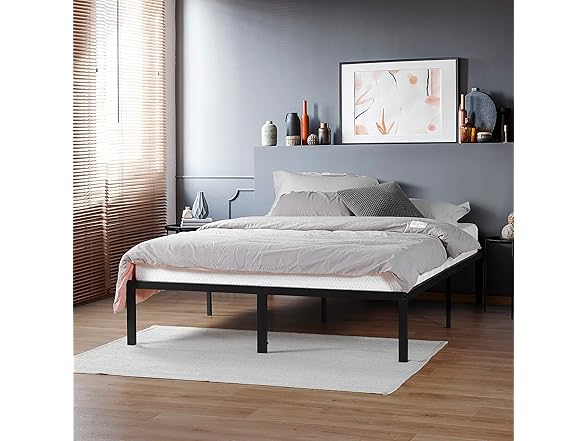 PrimaSleep 18" Tall Full Steel Slat Bed