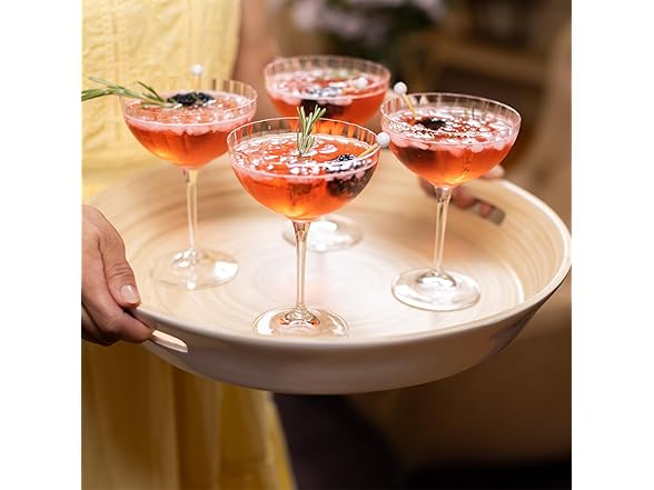 LEXA 2-Piece Handcrafted Bamboo Entertaining Set