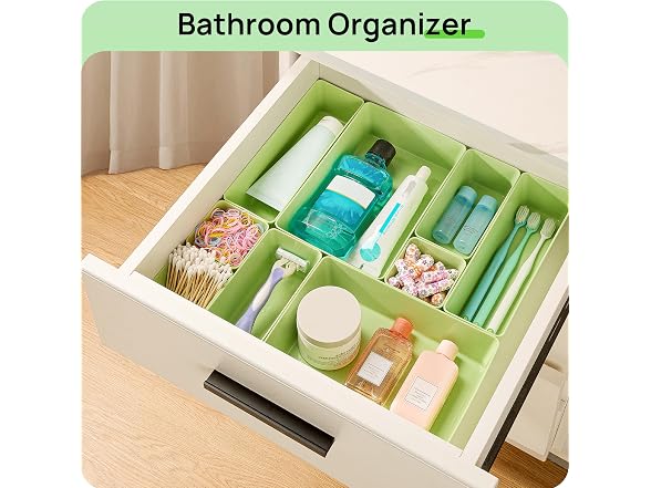 Vtopmart Green 25 Pack Plastic Drawer Organizer