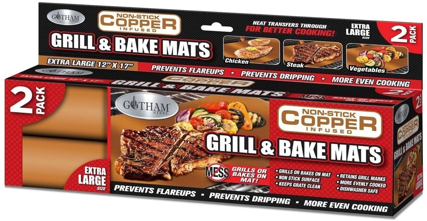 Pack of 2 Non-Stick Grill & Baking Mats - Gallery 3