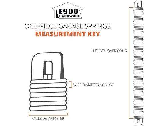 HOLMES E900 Plug-End Extension Spring