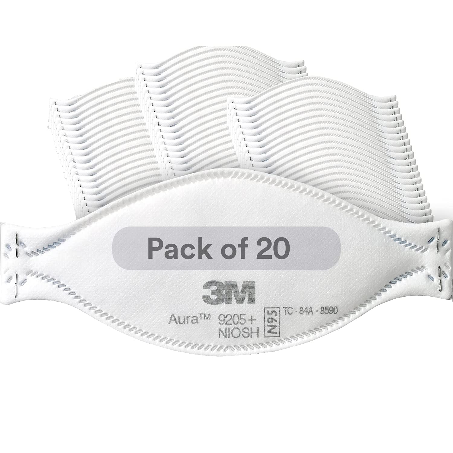 3M Aura Particulate Respirator 9205+, N95 - Gallery 9