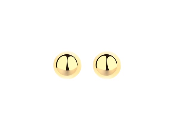14K Gold Ball Stud Earrings