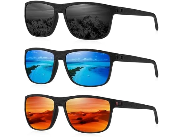 WZERRY Square Polarized Sunglasses Unisex