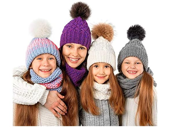 zorpia 12pcs DIY Knitting Hats Accessires - Blue)