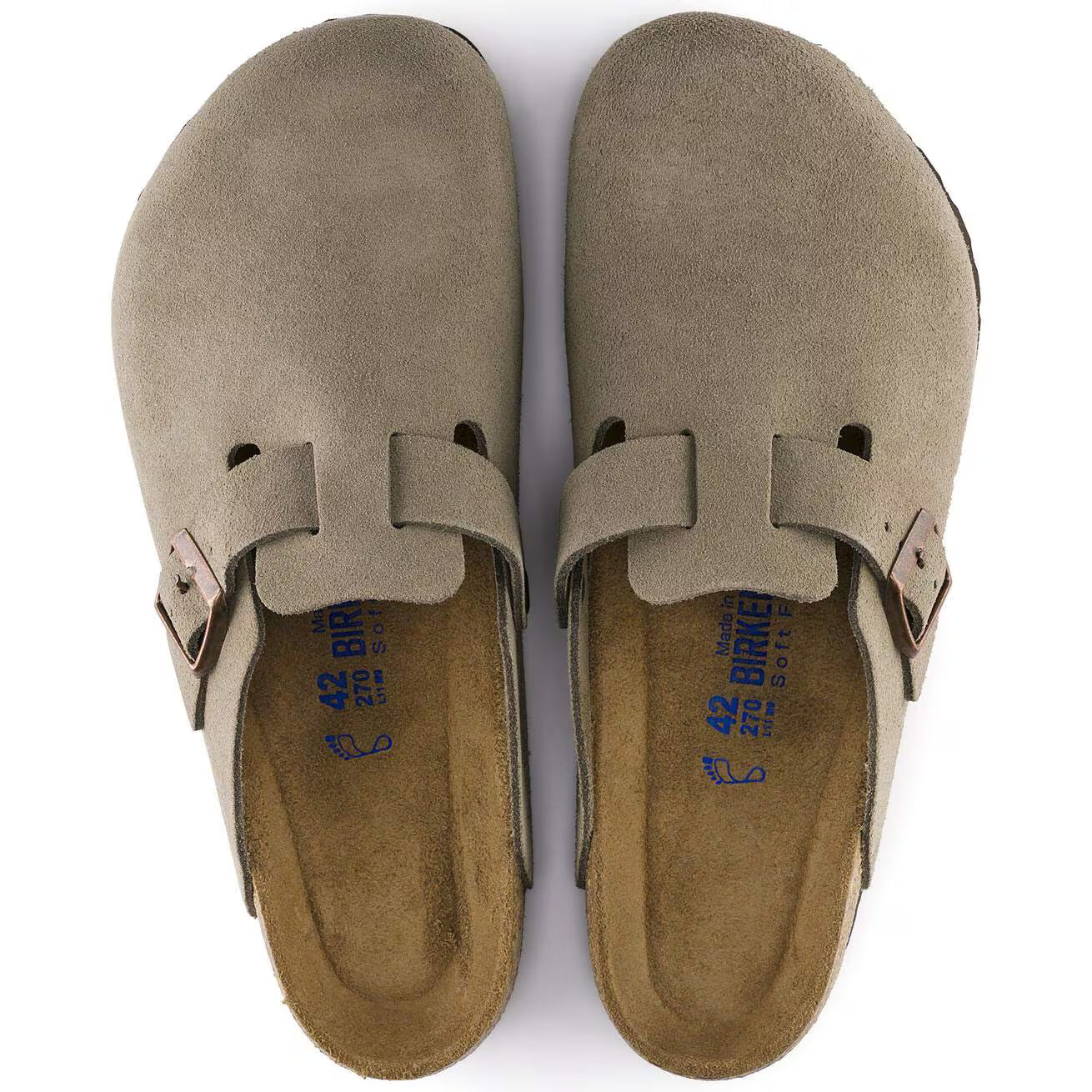 Birkenstock Unisex Boston SFB SL Taupe (Open Box) - Gallery 7