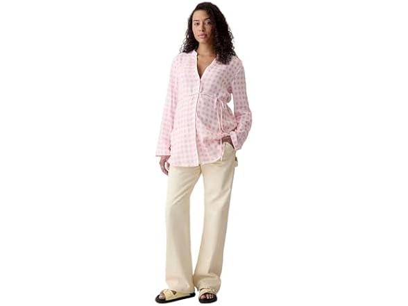 GAP Maternity Top Gingham (XXL)