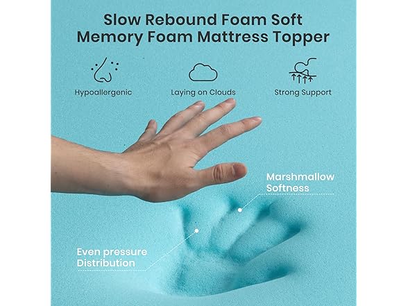 Maxzzz 4" Queen Size Mattress Topper