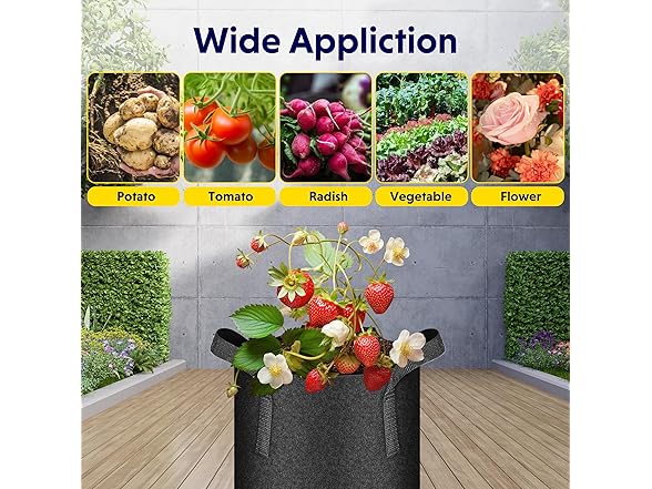 Simple Deluxe 10Gal Grow Bags 5pk
