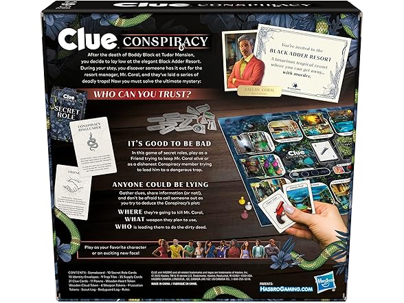 Hasbro Gaming Clue Conspiracy Board Game