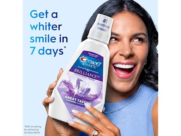 Crest 3DWhite Mouthwash, 33.8 fl oz