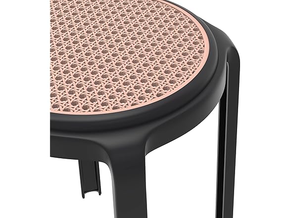 LeisureMod Round Plastic Dining Stool