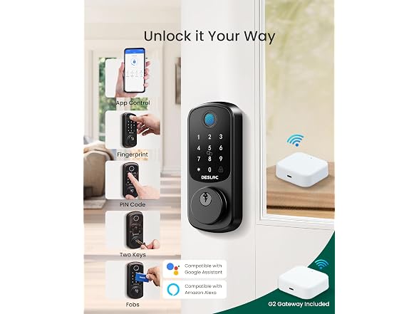 DESLOC WiFi Fingerprint Smart Door Lock