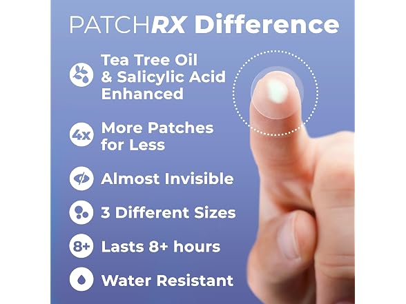 PatchRx Salicylic Pimple Patches (120 Pa