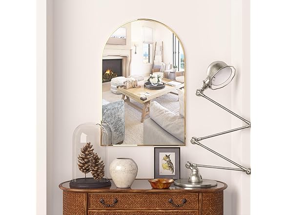 Poseerkey Arched Wall Mount Mirror