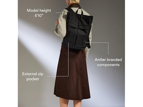 ANTLER - Urban Core Zip Top Backpack, 12L